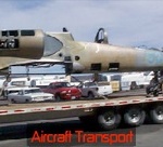 Aircraft recovery of an L39 Cockpit Trailer.