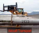 Aircraft transport of a Mig21.