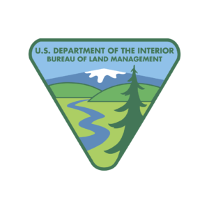 U.S. Department of the Interior, Bureau of Land Management logo.